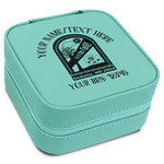 Airstream International Rally - 2024 Travel Jewelry Box - Teal Leather