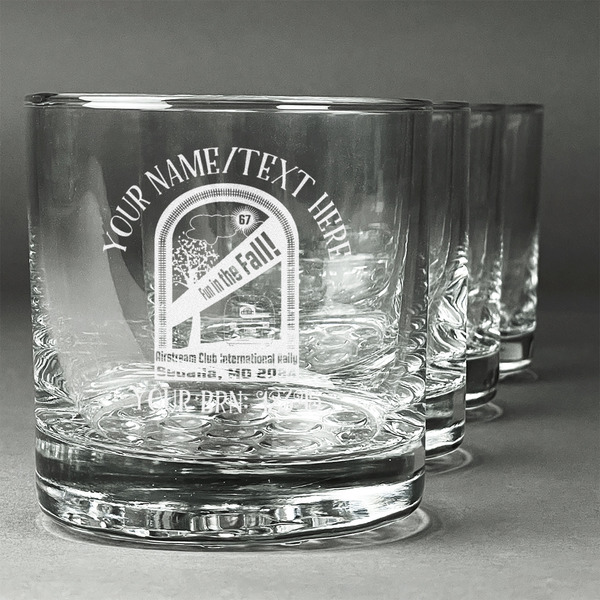 Custom Airstream International Rally - 2024 Whiskey Glasses - Engraved - Set of 4