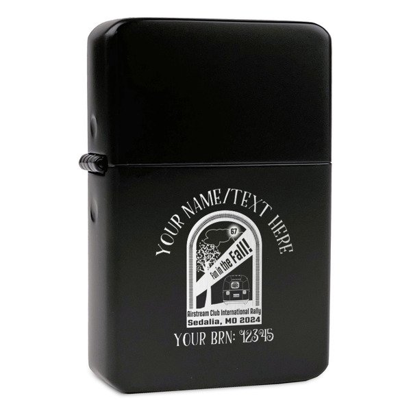 Custom Airstream International Rally - 2024 Windproof Lighter - Black - Double-Sided