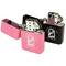 Airstream International Rally - 2024 Windproof Lighters - Black & Pink - Open