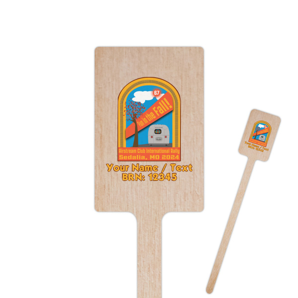 Custom Airstream International Rally - 2024 6.25" Rectangle Wooden Stir Sticks - Double-Sided