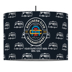 Airstream Club International Logo 16" Drum Pendant Lamp - Fabric