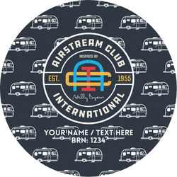 Airstream Club International Logo Multipurpose Round Labels - Custom Sized