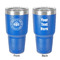 Airstream Club International Logo 30 oz Stainless Steel Ringneck Tumbler - Blue - Double Sided - Front & Back