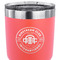 Airstream Club International Logo 30 oz Stainless Steel Ringneck Tumbler - Coral - CLOSE UP