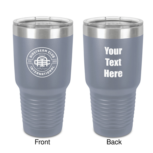 Custom Airstream Club International Logo 30 oz Stainless Steel Tumbler - Grey - Double-Sided