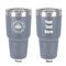 Airstream Club International Logo 30 oz Stainless Steel Ringneck Tumbler - Grey - Double Sided - Front & Back