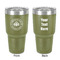 Airstream Club International Logo 30 oz Stainless Steel Ringneck Tumbler - Olive - Double Sided - Front & Back