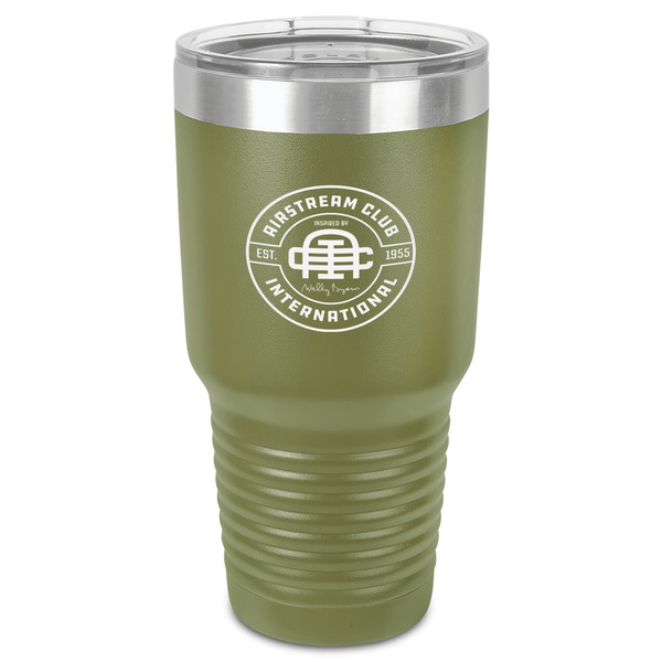 Custom Airstream Club International Logo 30 oz Stainless Steel Tumbler - Olive - Single-Sided