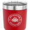 Airstream Club International Logo 30 oz Stainless Steel Ringneck Tumbler - Red - CLOSE UP