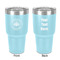 Airstream Club International Logo 30 oz Stainless Steel Ringneck Tumbler - Teal - Double Sided - Front & Back