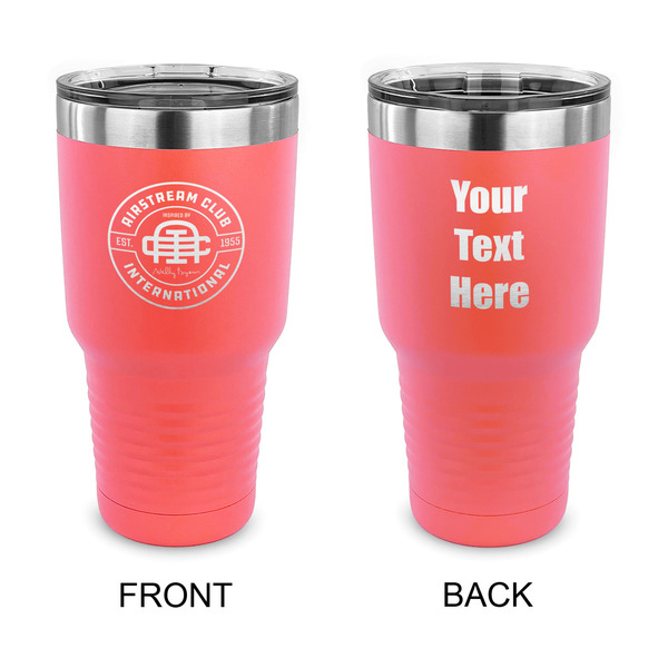 Custom Airstream Club International Logo 30 oz Stainless Steel Tumbler - Coral - Double-Sided