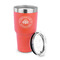 Airstream Club International Logo 30 oz Stainless Steel Ringneck Tumblers - Coral - LID OFF