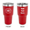 Airstream Club International Logo 30 oz Stainless Steel Ringneck Tumblers - Red - Double Sided - APPROVAL