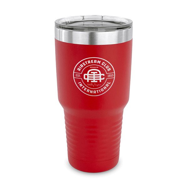 Custom Airstream Club International Logo 30 oz Stainless Steel Tumbler - Red - Single-Sided