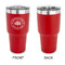 Airstream Club International Logo 30 oz Stainless Steel Ringneck Tumblers - Red - Single Sided - APPROVAL