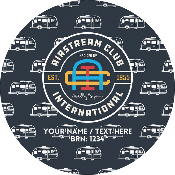 Custom Airstream Club International Logo Multipurpose Round Labels - 5"