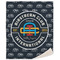 Airstream Club International Logo 50x60 Sherpa Blanket