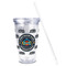 Airstream Club International Logo Acrylic Tumbler - Full Print - Front straw out