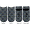 Airstream Club International Logo Adult Ankle Socks - Double Pair - Front and Back - Apvl