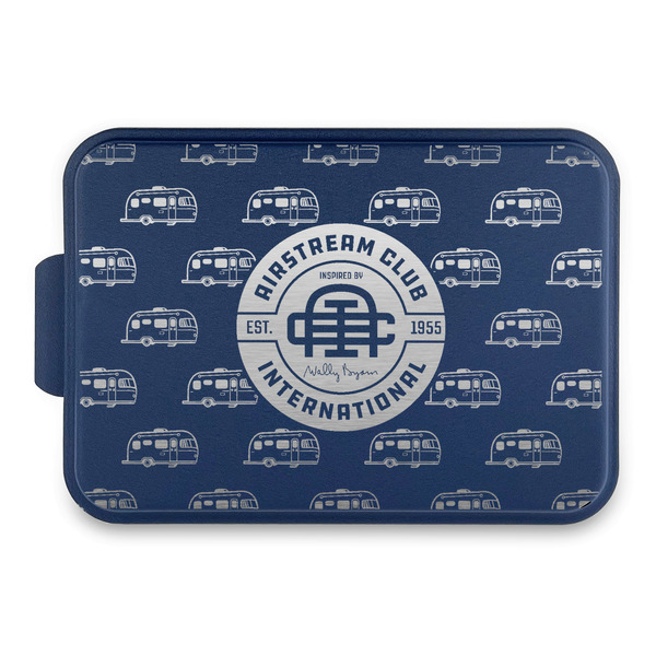 Custom Airstream Club International Logo Aluminum Baking Pan with Navy Lid