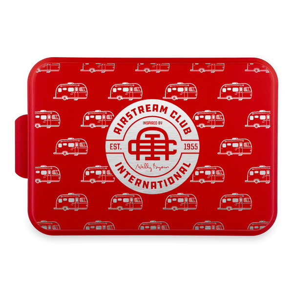 Custom Airstream Club International Logo Aluminum Baking Pan with Red Lid