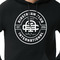 Airstream Club International Logo Black Hoodie on Model - CloseUp