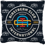 Airstream Club International Logo Faux-Linen Throw Pillow 20"