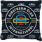 Airstream Club International Logo Burlap Pillow 22"