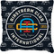 Airstream Club International Logo Burlap Pillow 24"