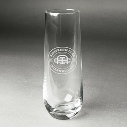 Airstream Club International Logo Champagne Flute - Stemless - Laser Engraved