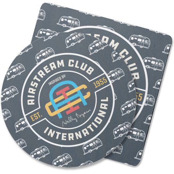 Custom Airstream Club International Logo Rubber Backed Coaster