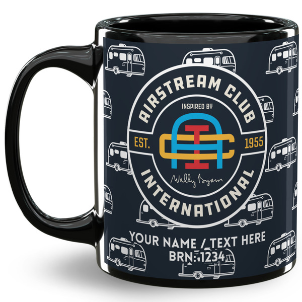 Custom Airstream Club International Logo 11 oz Coffee Mug - Black