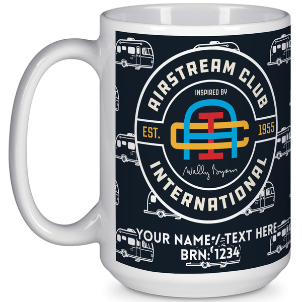 Custom Airstream Club International Logo 15 oz Coffee Mug - White