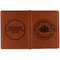 Airstream Club International Logo Cognac Leather Passport Holder Outside Double Sided - Apvl