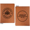 Airstream Club International Logo Cognac Leatherette Portfolios with Notepad - Large - Double Sided - Apvl