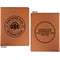 Airstream Club International Logo Cognac Leatherette Portfolios with Notepad - Small - Double Sided- Apvl