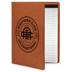 Airstream Club International Logo Leatherette Portfolio with Notepad - Small - Single-Sided