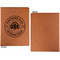 Airstream Club International Logo Cognac Leatherette Portfolios with Notepad - Small - Single Sided- Apvl