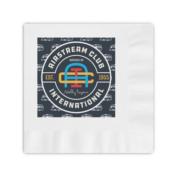 Custom Airstream Club International Logo Coined Cocktail Napkins