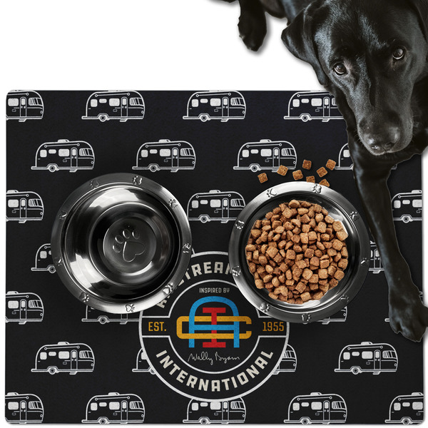 Custom Airstream Club International Logo Dog Food Mat - Large