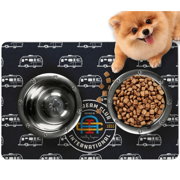 Custom Airstream Club International Logo Dog Food Mat - Small