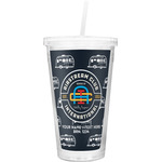 Airstream Club International Logo Double Wall Tumbler with Straw