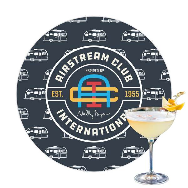 Custom Airstream Club International Logo Printed Drink Topper - 3.25"