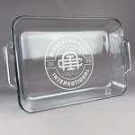 Airstream Club International Logo Glass Baking Dish with Truefit Lid - 13in x 9in