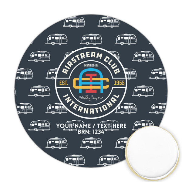 Custom Airstream Club International Logo Printed Cookie Topper - Round