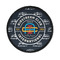 Airstream Club International Logo Iron On Patch - Round - Front