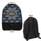 Airstream Club International Logo Large Backpack - Black - Front & Back View