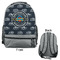 Airstream Club International Logo Large Backpack - Gray - Front & Back View