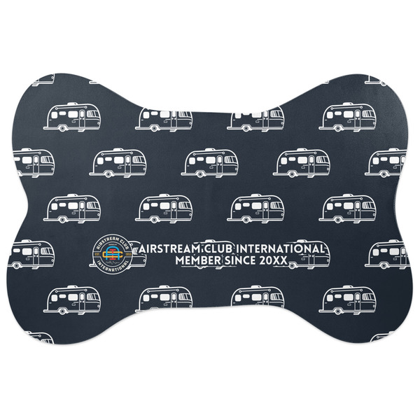 Custom Airstream Club International Logo Bone Shaped Dog Food Mat - Large